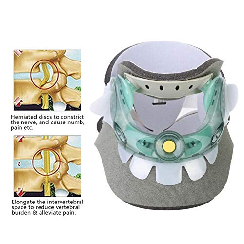 Protector de cuello Dispositivo de tracción cervical ajustable Herramienta de recuperación del cuidado del cuello para aliviar el dolor de cuello de vértebras