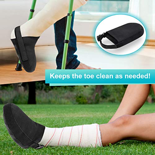 Protector Escayola Pie para Caminar, Protector de Escayola Impermeable, Funda de calcetín fundido Dedo del pie para Bañarse Mantenga Vendaje Fundido Seco, Calcetines