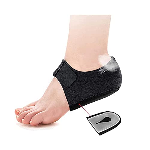 Protectores de talón,almohadillas de talón,2PCS Protectores de gel para el talón para fascitis plantar, tendinitis de Aquiles, cojín para el talón para aliviar el dolor y la presión del talón