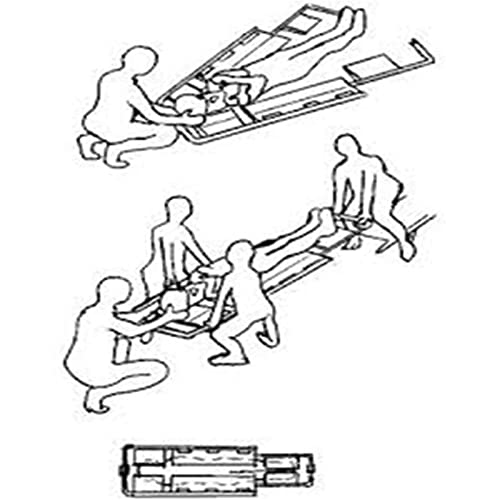 PRWERIF Camilla Plegable Multiusos,Camilla Plegable Plana médica de Emergencia contra Incendios,Ligera,portátil,para traslado de Pacientes,para el hogar del Hospital
