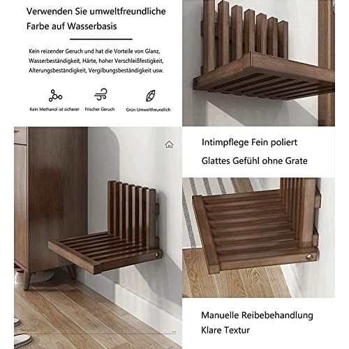 PRWERIF Pared-Taburete Plegable Montado, Taburete de Pared Plegable Invisible montado en la Pared, Silla de Ducha Plegable Multifuncional Asiento de baño para Ancianos discapacitados (Color : A)