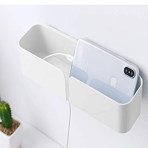 Pulluo Organizador de Cama para Almacenamiento Estante de Baño Autoadhesivo de Plástico para Cargar Teléfonos iPads Baterías