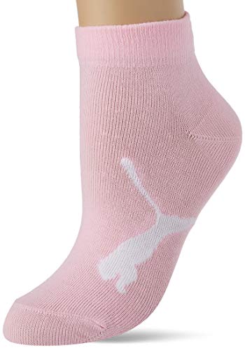 PUMA Kids BWT Quarter 3P Calcetines, Pink/Grey, 35-38 (Pack de 3) Unisex niño