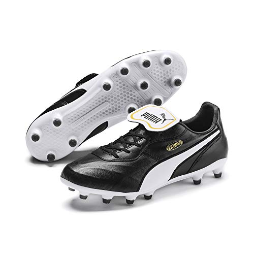 PUMA KING Top FG, Botas de Fútbol, para Unisex adulto, Negro (Puma Black-Puma White), 41 EU