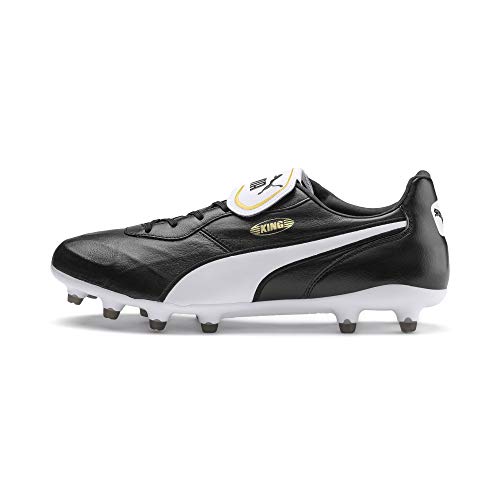 PUMA KING Top FG, Botas de Fútbol, para Unisex adulto, Negro (Puma Black-Puma White), 41 EU