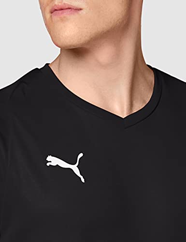 Puma Liga Core H Camiseta de Manga Corta, Hombre, Negro/Blanco Black White, XL