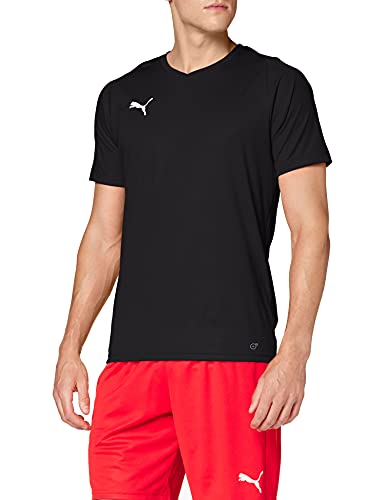 Puma Liga Core H Camiseta de Manga Corta, Hombre, Negro/Blanco Black White, XL