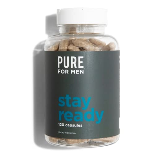 Pure for Men - El suplemento original de fibra de limpieza vegana - Fórmula patentada comprobada (120 Cápsulas Con Aloe)