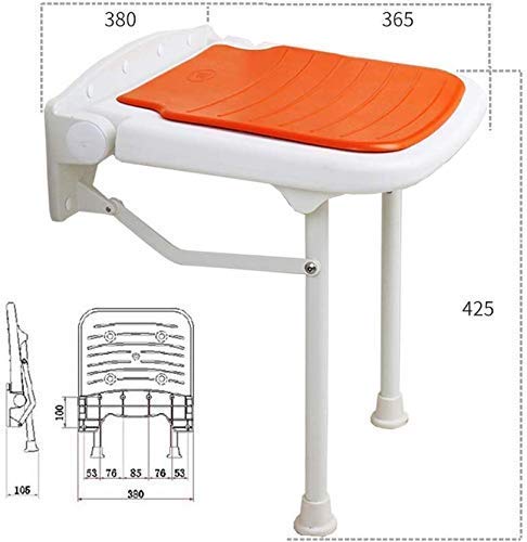 QHHALXZ Taburete Plegable para baño, Taburete para Ducha, Silla para Zapatos, Tapiz para Colgar en la Pared, Taburete para baño para Personas Mayores Sillas de Ruedas móviles con Ruedas para baño