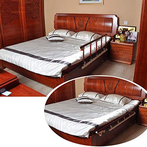 QIANDA Barrera Cama Plegable Guardia De Seguridad para Personas Mayores, Asa De Cama Cama De Hospital Barras De Agarre Barandilla De Cama Anti-caída (Size : Length 95cm)