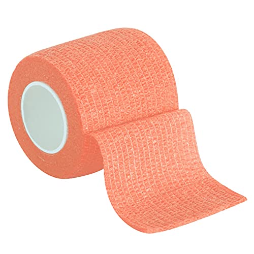 QIUTIANQ Compresión Elástica De Color Rodilleras Deportivas Fijas Vendas Deportivas Herramientas De Protección Muscular Cinta De Vendaje De Enfermería Cinta De Tratamiento (Naranja, 2.5X450cm)