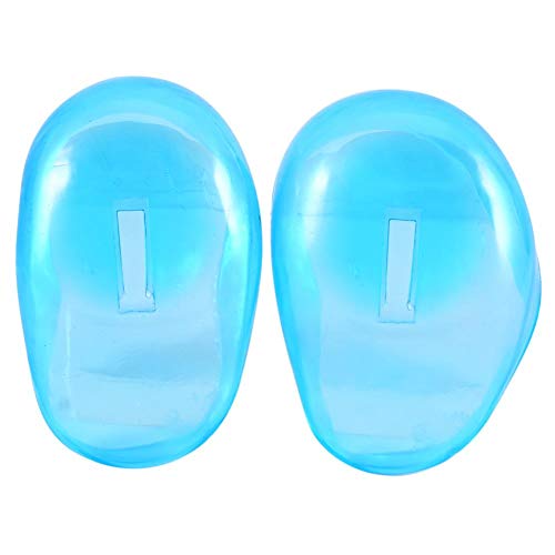 Qkiss 2Pcs Protectores de Oreja Protector de la Cubierta del Oído Protector de Plástico Antimanchas del Protege las Orejeras del Tinte para Belleza y Cuidado Personal