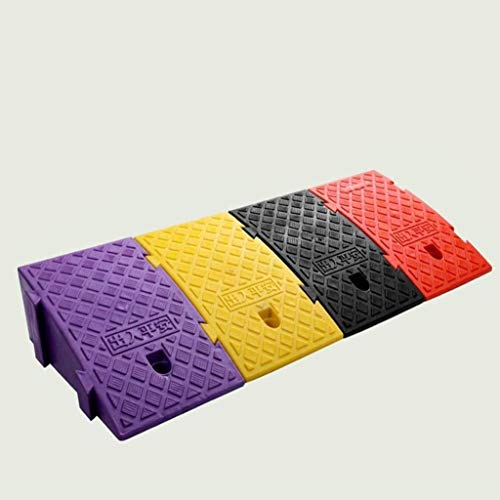 Rampa Ramps triángulo para silla de ruedas, patineta para niños enrolla en carretera patio patio silla de ruedas (Color : Black)