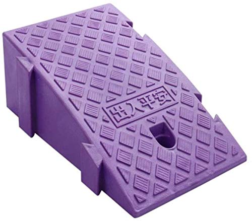 Rampa Ramps triángulo para silla de ruedas, patineta para niños enrolla en carretera patio patio silla de ruedas (Color : Purple)