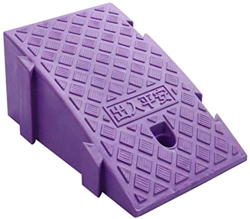 Rampa Ramps triángulo para silla de ruedas, patineta para niños enrolla en carretera patio patio silla de ruedas (Color : Purple)