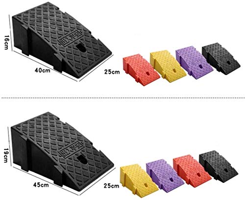 Rampa Ramps triángulo para silla de ruedas, patineta para niños enrolla en carretera patio patio silla de ruedas (Color : Yellow)