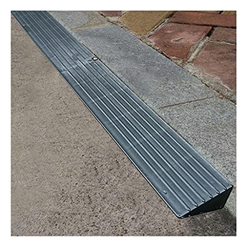 Rampas de Pasos de Subida de 5/7 Cm Longitud 100 Cm de Plástico Respetuoso Con El Medio Ambiente para Silla de Ruedas Umbral De Rampa, Puerta, Capacidad De Carga 2000 Kg, Rampa De Pendiente De Coche