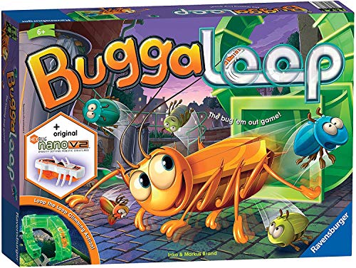 Ravensburger 21337 Buggaloop Juego para niños de 6 años y Carrera en la Tabla evitando el Hexbug Nano