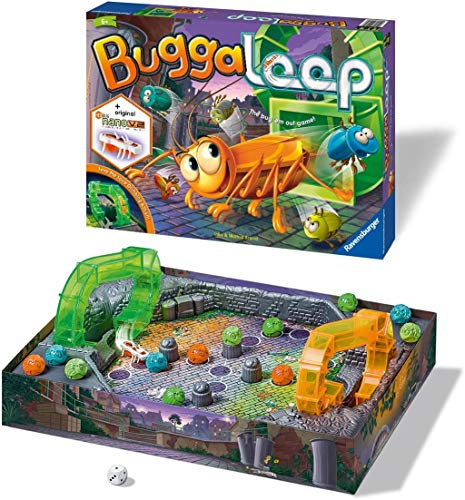 Ravensburger 21337 Buggaloop Juego para niños de 6 años y Carrera en la Tabla evitando el Hexbug Nano