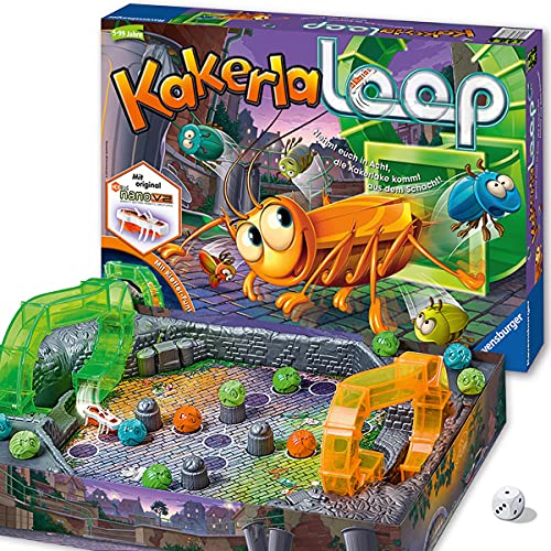 Ravensburger - Juego de reflejos Kakerlaloop, 2 a 4 jugadores (21123) (versión en alemán ) , color/modelo surtido