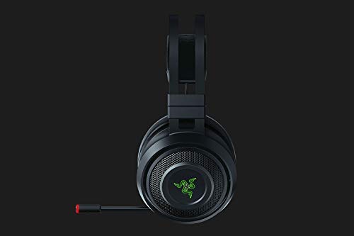 Razer Nari Auriculares Inalámbricos para juegos con THX Spatial Audio, Almohadillas con Gel de enfriamiento, micrófono con balance de juego/chat, Color Negro