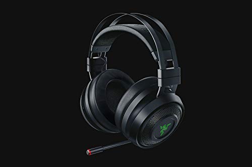 Razer Nari Auriculares Inalámbricos para juegos con THX Spatial Audio, Almohadillas con Gel de enfriamiento, micrófono con balance de juego/chat, Color Negro