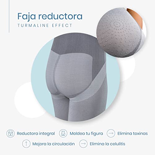 Rc ocio Fajas Reductoras Adelgazante Mujer con turbalina con Efecto Body anticelulitico para Abdomen Faja Lumbar Abdominal Mejora la circulación y Ayuda a Reducir la Celulitis…