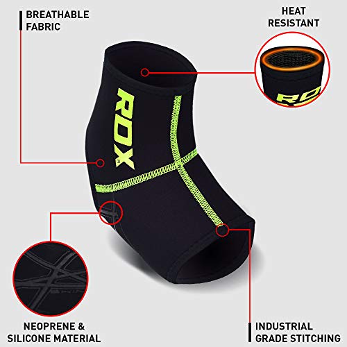 RDX Tobillera Esguince Soporte, Neopreno Compresión Protección, Tobillo Deportivas Estabilizadoras, Muay Thai Fitness Baloncesto Tobillos Brace Guardia, Hombres Mujeres, Se Vende como Single Articulo