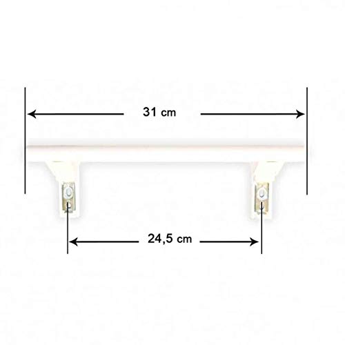 Recamania Tirador Puerta frigorifico Liebherr (Largo 31cm - Entre agüjeros 24, 5cm) 743067000-743067001