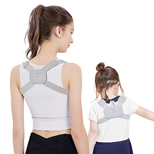 Recordatorio Ajustable Sensor Inteligente de la vibración, Adulto Niño y la Postura de corrección de Dispositivos, aliviar el Jorobado de corrección, Espalda y Hombro de Apoyo (Size : Medium)