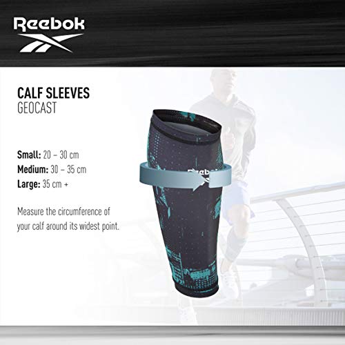 Reebok Mangas del brazo - Geocast, Grande (Becerro 35+ cm)