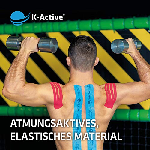 Rehab europa QA-00459/AZ - 1 rollo kinesiotape vendaje k-active azul 5cmx5m