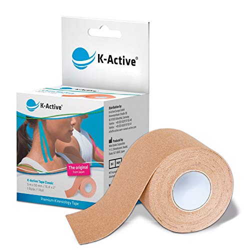 Rehab europa QA-00459/BG - 1 rollo kinesiotape vendaje k-active beige 5cmx5m