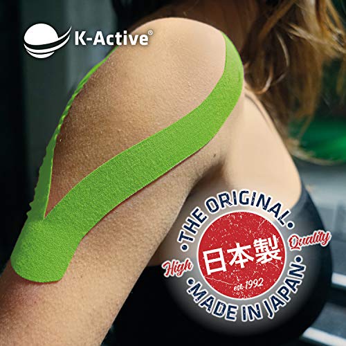 Rehab europa QA-00459/VD - 1 rollo kinesiotape vendaje k-active verde 5cmx5m