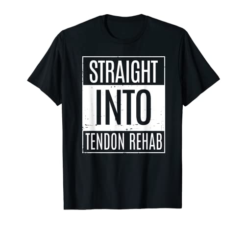 Rehabilitación recta en tendón Camiseta