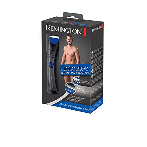 Remington BHT250 Delicates, Afeitadora Corporal Recargable, Negro