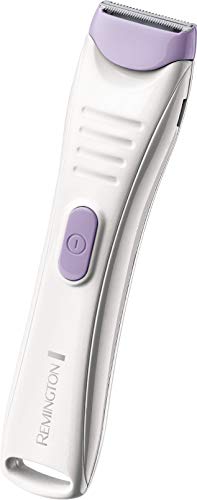 Remington Smooth & Silky BKT4000 - Depiladora Femenina Zona Bikini, Depiladora Eléctrica Inalámbrica, Uso Seco y Mojado, 4 Accesorios, Blanco y Morado