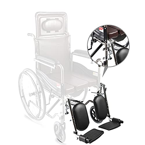 Reposapiés / reposapiés elevado para silla de ruedas, reposapiés para silla de ruedas, reposapiés para silla de ruedas plegable y bariátrico para trabajo pesado Reposapiés autopropulsado para pierna