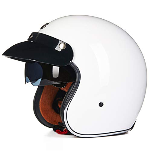 Retro Lucky Scooter Vintage Open Face Cascos Halley Half Moto Victory XXL