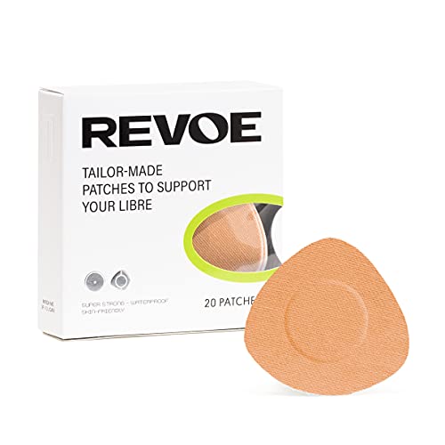 REVOE Libre Patch 20x – Tiritas deportivas para Freestyle Libre 1, 2 y 3 – más colores disponibles (piel)