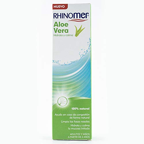 Rhinomer, Spray Nasal 100% Agua de Mar con Aloe Vera, Spray Suave, para Adultos y Niños a partir de 2 Años, 100 ml