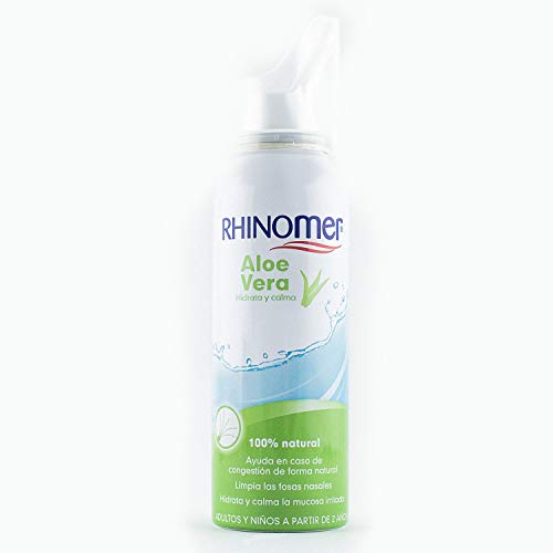 Rhinomer, Spray Nasal 100% Agua de Mar con Aloe Vera, Spray Suave, para Adultos y Niños a partir de 2 Años, 100 ml