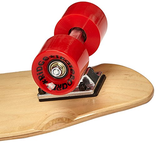 Ridge Natural Range Cruiser Skateboard, Unisex Adulto, Rojo/marrón, 27"