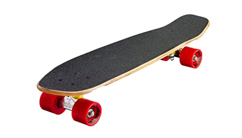 Ridge Natural Range Cruiser Skateboard, Unisex Adulto, Rojo/marrón, 27"