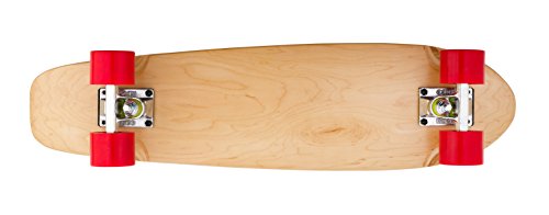 Ridge Natural Range Cruiser Skateboard, Unisex Adulto, Rojo/marrón, 27"