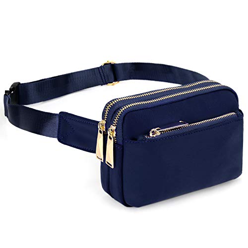 Riñoneras de Moda - UTO Riñonera Deportiva, Impermeable Viaje Cinturón, Bolso Bandolera Bolso de la Cintura, Peso Ligero Estupendo para Mujer Hombre Azul