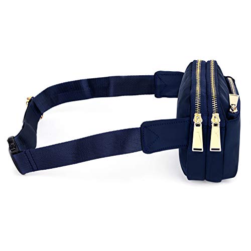 Riñoneras de Moda - UTO Riñonera Deportiva, Impermeable Viaje Cinturón, Bolso Bandolera Bolso de la Cintura, Peso Ligero Estupendo para Mujer Hombre Azul