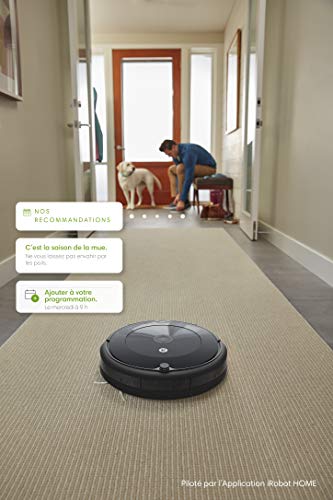 Robot aspirador con conexión Wi-Fi iRobot Roomba 692 - Sistema de limpieza en tres fases - Sugerencias personalizadas - Compatible con tu asistente de voz