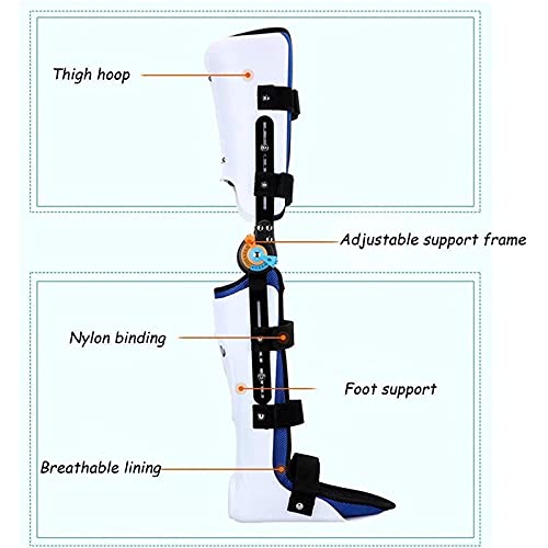 Rodilla apoyo de la ayuda , la rodilla con bisagras Órtesis de Pantorrilla Brace , Soporte miembros inferiores Ortesis , Pierna fractura , una extremidad inferior Parálisis de la pierna izquierda