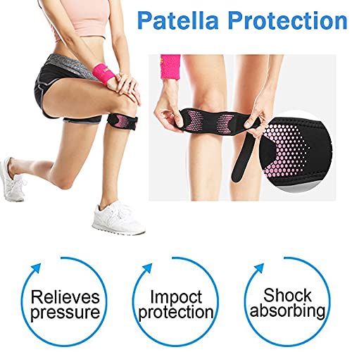 Rodillera Ajustable, Rodilla Protector Correa Rotuliana para Tendón Alivio de la Tendinitis, alivio del dolor de tendinitis, para senderismo, fútbol, baloncesto, tenis